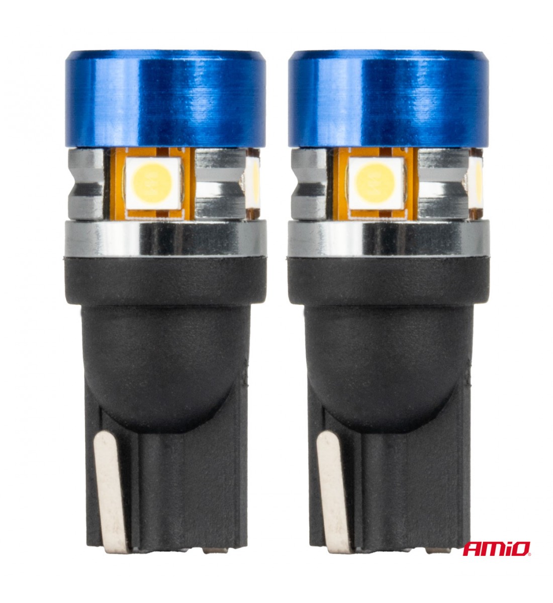 Set 2 Becuri LED CANBUS T10 W5W 5SMD 3030 Alb 12V 24V AMIO-04240 - AutoParadoxSystem.ro Produs - Set 2 Becuri LED CANBUS T10 W5W 5SMD 3030 Alb 12V 24V AMIO-04240 - AutoParadoxSystem.ro