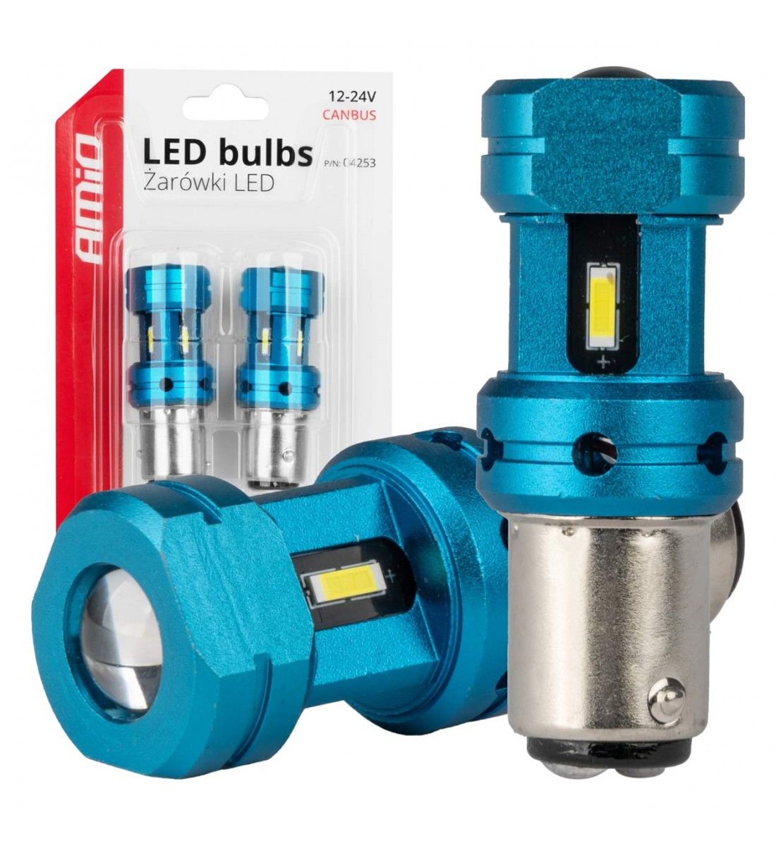 Set Becuri LED CANBUS 1157 BAY15D P21/5W 4SMD 1860 Alb 12V 24V AMIO-04253 - AutoParadoxSystem.ro Produs - Set Becuri LED CANBUS 1157 BAY15D P21/5W 4SMD 1860 Alb 12V 24V AMIO-04253 - AutoParadoxSystem.ro
