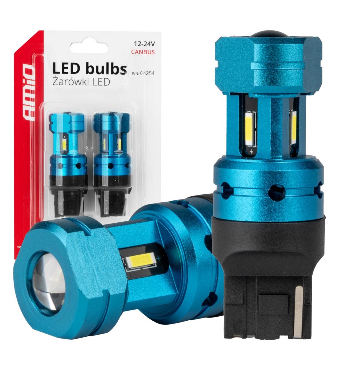Set Becuri LED CANBUS T20 7440 W21W 4SMD 1860 Alb 12V 24V AMIO-04254 - AutoParadoxSystem.ro Produs - Set Becuri LED CANBUS T20 7440 W21W 4SMD 1860 Alb 12V 24V AMIO-04254 - AutoParadoxSystem.ro