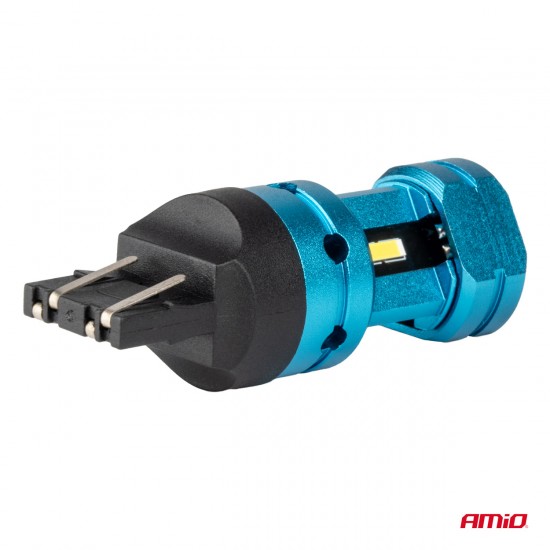 Set 2 becuri LED CANBUS T20 7443 W21/5W 4SMD 1860 Becuri albe 12V 24V AMIO-04255 Set 2 becuri LED CANBUS T20 7443 W21/5W 4SMD 1860 Becuri albe 12V 24V AMIO-04255