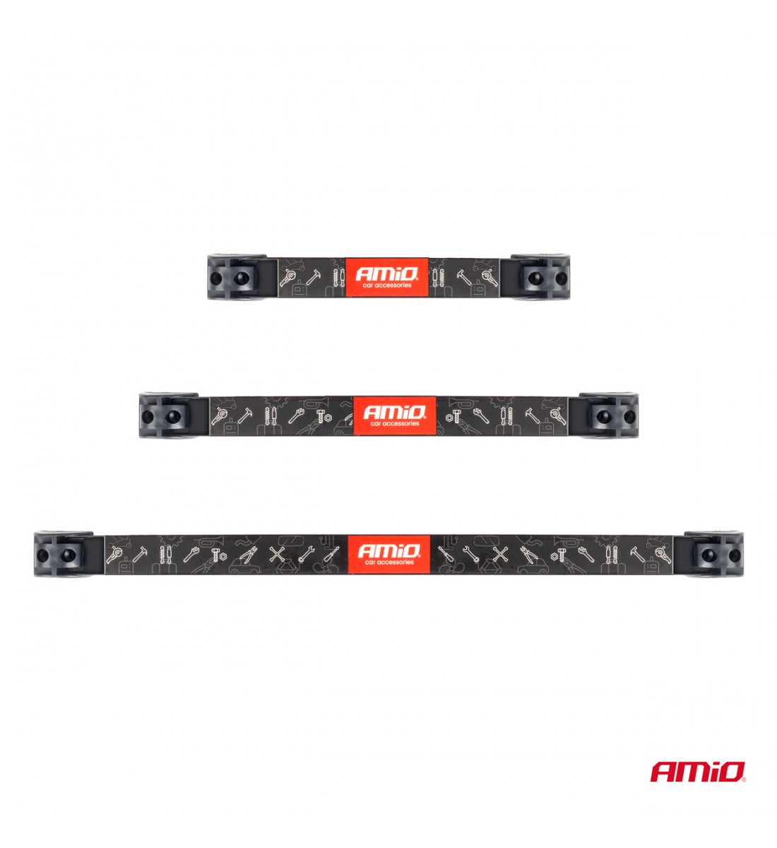 Set suporturi pentru scule benzi magnetice 1x20cm 1x30,5cm 1x46cm AMIO-04263 - AutoParadoxSystem.ro Produs - Set suporturi pentru scule benzi magnetice 1x20cm 1x30,5cm 1x46cm AMIO-04263 - AutoParadoxSystem.ro