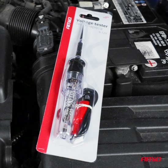 Tester voltaj metal Aligator Clip 6-12V AMIO-04272