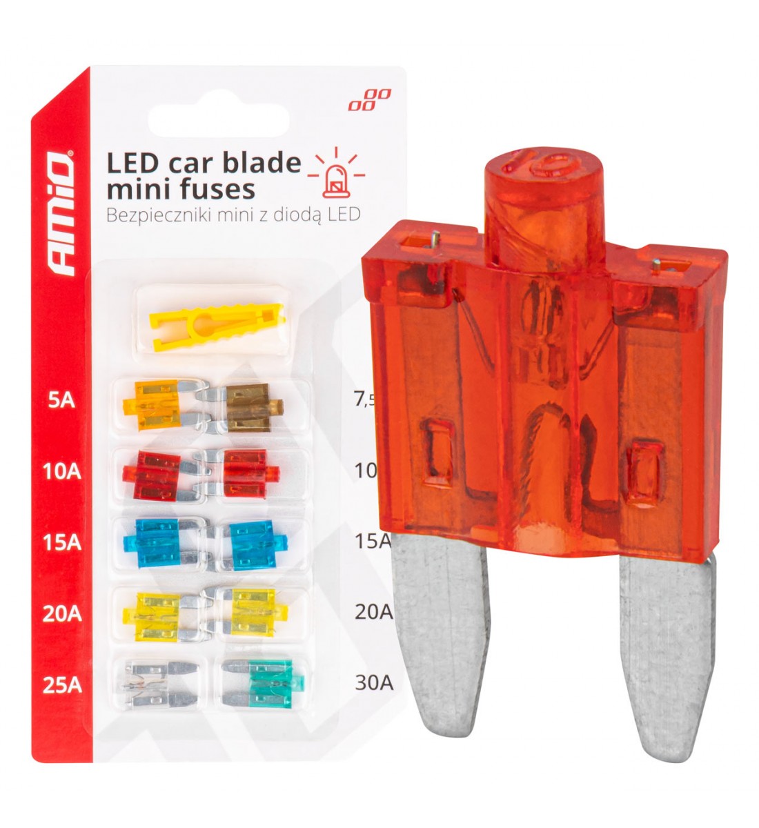 Siguranțe standard cu lame auto AMIO-04340 - AutoParadoxSystem.ro Produs - Siguranțe standard cu lame auto AMIO-04340 - AutoParadoxSystem.ro
