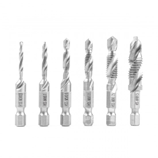 Set de 6 burghie metrice lungi de la M3 la M10