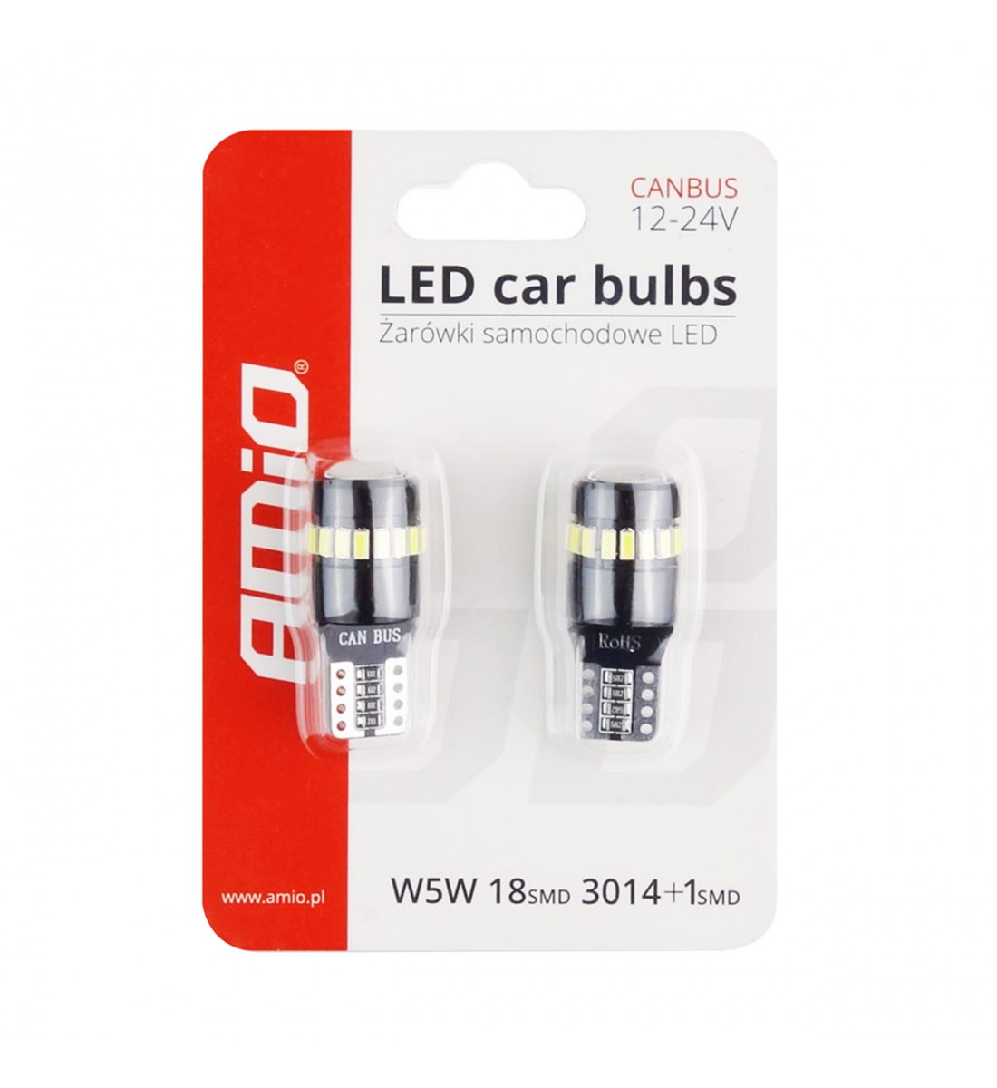 Set becuri CANBUS 18SMD 3014 + 1SMD 1SMD T10 W5W Alb 12V/24V - AutoParadoxSystem.ro Produs - Set becuri CANBUS 18SMD 3014 + 1SMD 1SMD T10 W5W Alb 12V/24V - AutoParadoxSystem.ro
