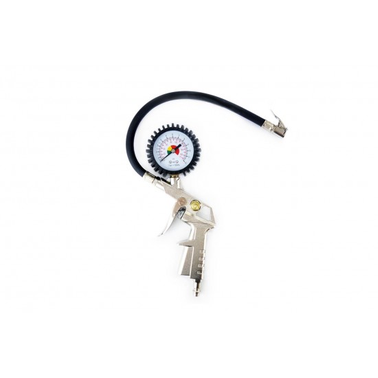 Pistol aer comprimat pentru umflat roti cu manometru  Pistol aer comprimat pentru umflat roti cu manometru