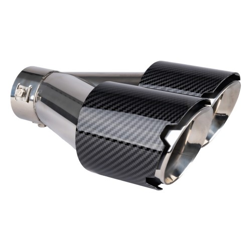 Ornament toba esapament duo din oțel inoxidabil carbon AMIO-04070