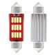 Set 2 Becuri CANBUS 4014 12SMD Festoon C5W C10W C3W 36mm Alb 12V 24V 