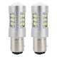 Set 2 Becuri CANBUS 3030 24SMD 1157 BAY15D P21/5W Alb 12V 24V AMIO-01438