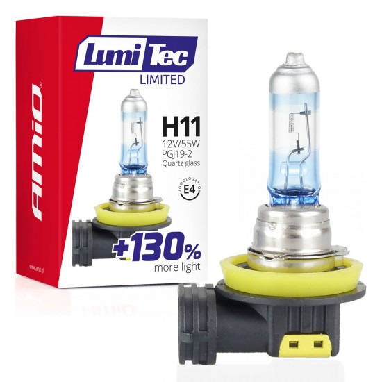 Bec  halogen H11 12V 55W LumiTec LIMITED +130% Bec  halogen H11 12V 55W LumiTec LIMITED +130%