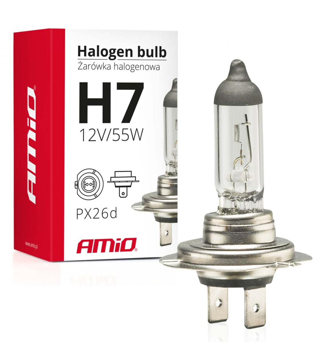 Produs - Bec halogen H7 12V 55W filtru UV (E4) - AutoParadoxSystem.ro