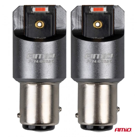 Becuri LED FULL CANBUS PRO P21/5W 2x1860 SMD roșu 12V 24V Becuri LED FULL CANBUS PRO P21/5W 2x1860 SMD roșu 12V 24V