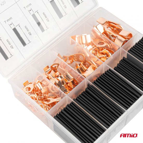 Set conectori și tuburi termocontractabile AMIO-03933 Set conectori și tuburi termocontractabile AMIO-03933