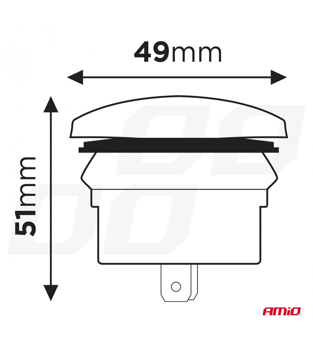 Produs - Încărcător de telefon rezistent la apă în formă de barcă cu iluminare de fundal LED ROȘU USB + USB C QC3.0 12/24V - AutoParadoxSystem.ro