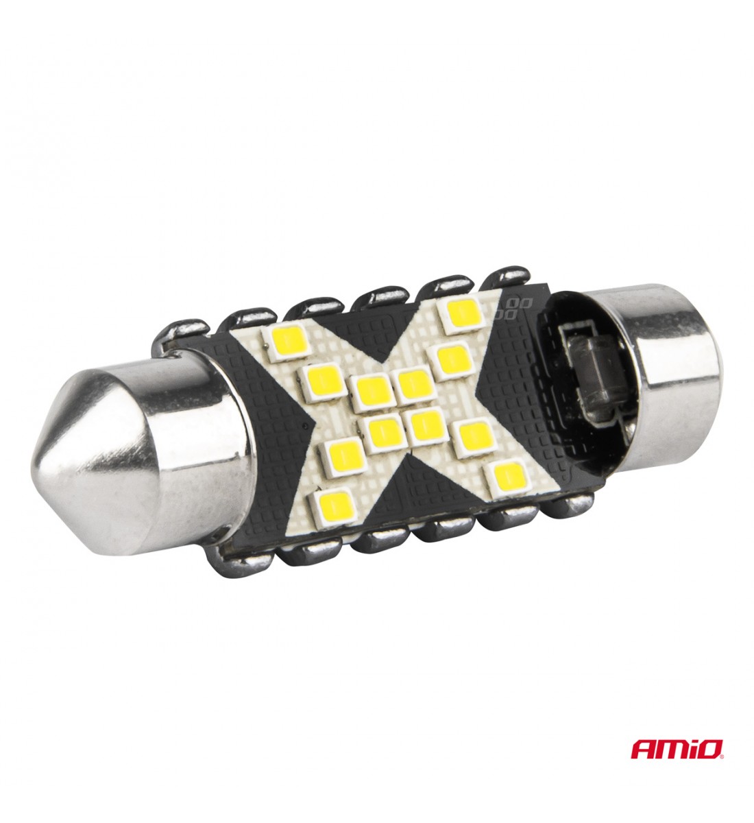 Produs - Becuri LED CANBUS 12SMD Festoon C5W 2016 41mm Alb 12/24V - AutoParadoxSystem.ro