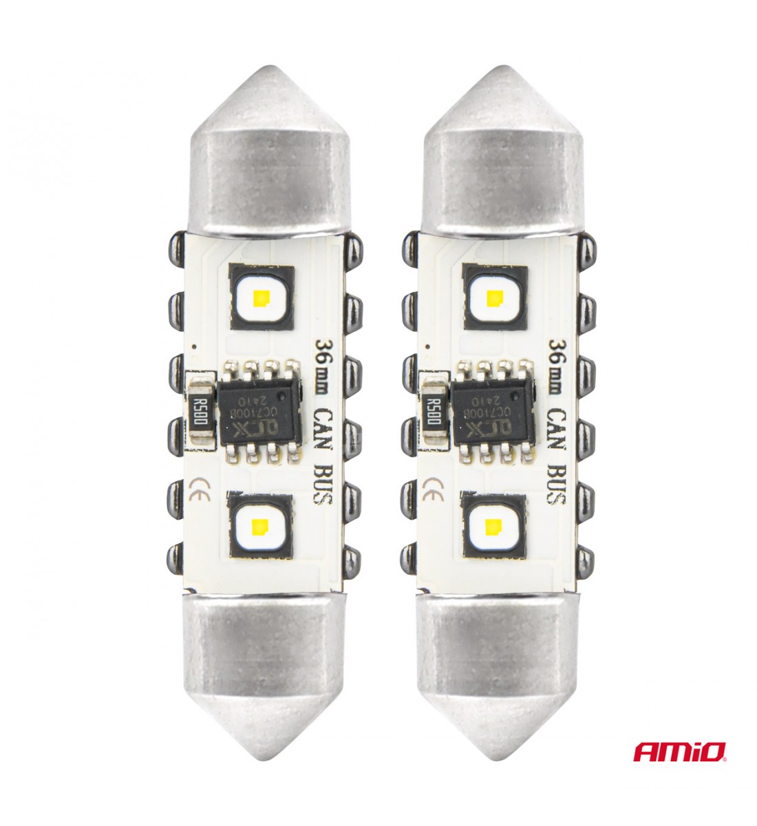 Produs - Becuri LED CANBUS 12SMD Festoon C5W 3838 39mm Alb 12/24V - AutoParadoxSystem.ro