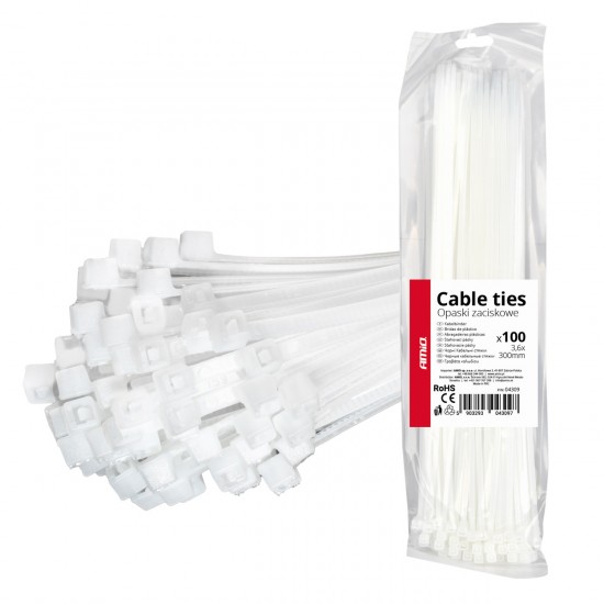 Fasete albe 3,6×300mm 100 buc