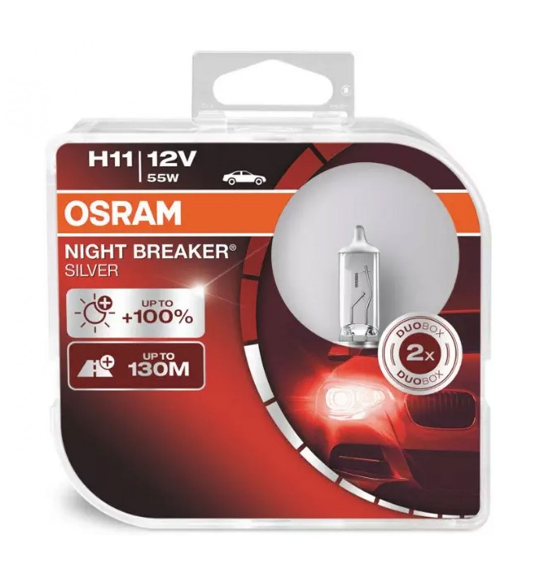 Produs - Becuri  halogen Osram H11 12V 55W PGJ19-2 NIGHT BREAKER SILVER - AutoParadoxSystem.ro