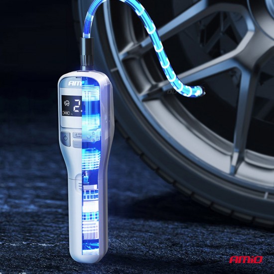 Pompa electrica pentru bicicleta compresor auto fara fir 40W ACOMP-19 AMIO-03689 Pompa electrica pentru bicicleta compresor auto fara fir 40W ACOMP-19 AMIO-03689