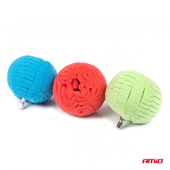 Set de bureti pentru lustruirea jantelor, bureti rotunzi de lustruit 