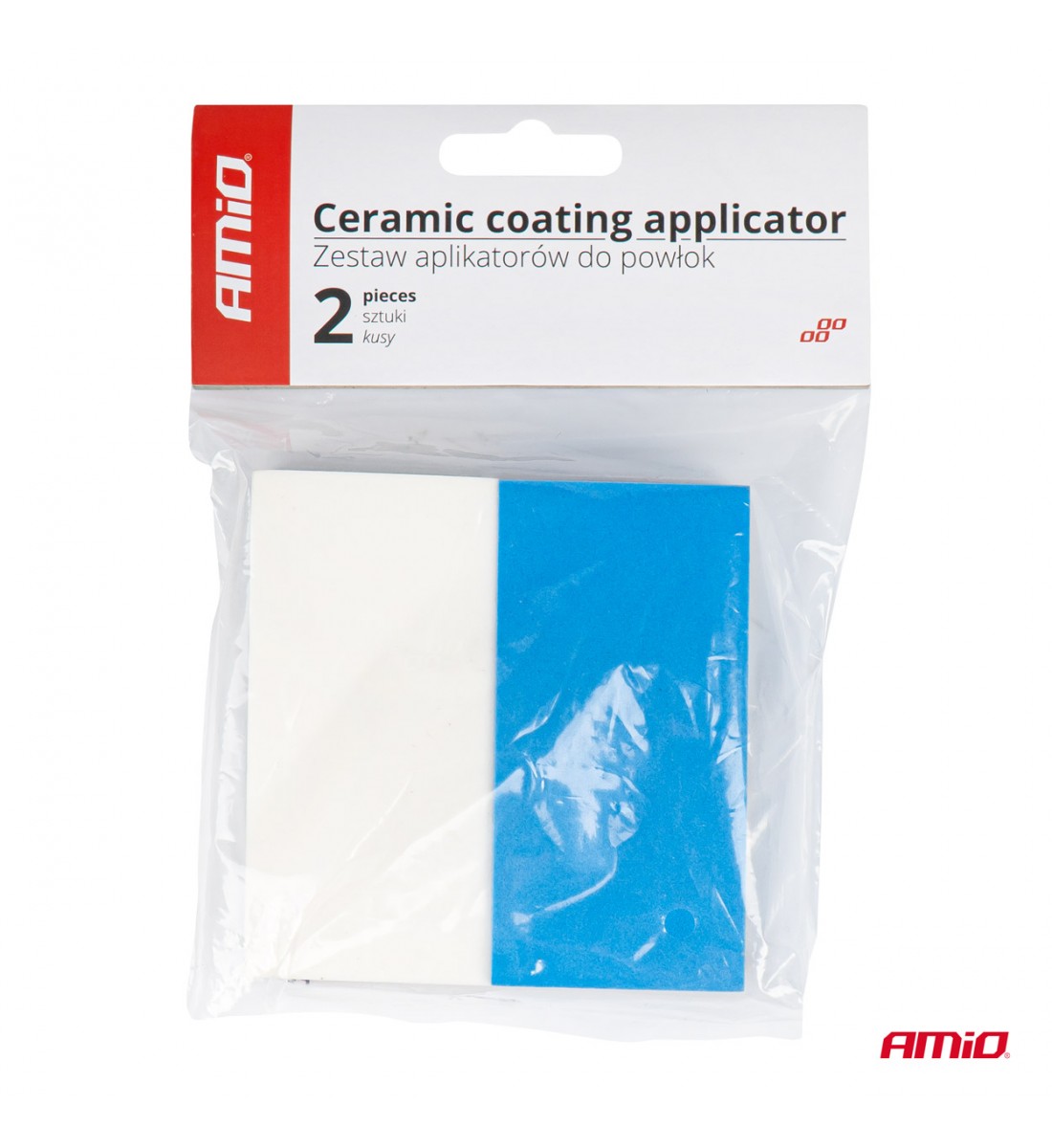 Aplicator de burete pentru acoperiri ceramice, set de 2 AMIO-03714