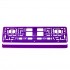 Suport numar inmatriculare- violet metalic