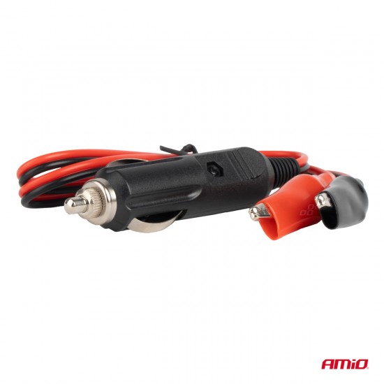 Adaptor priză brichetă cu ieșire crocodil 12V 24V 60cm AMIO-03802 Adaptor priză brichetă cu ieșire crocodil 12V 24V 60cm AMIO-03802