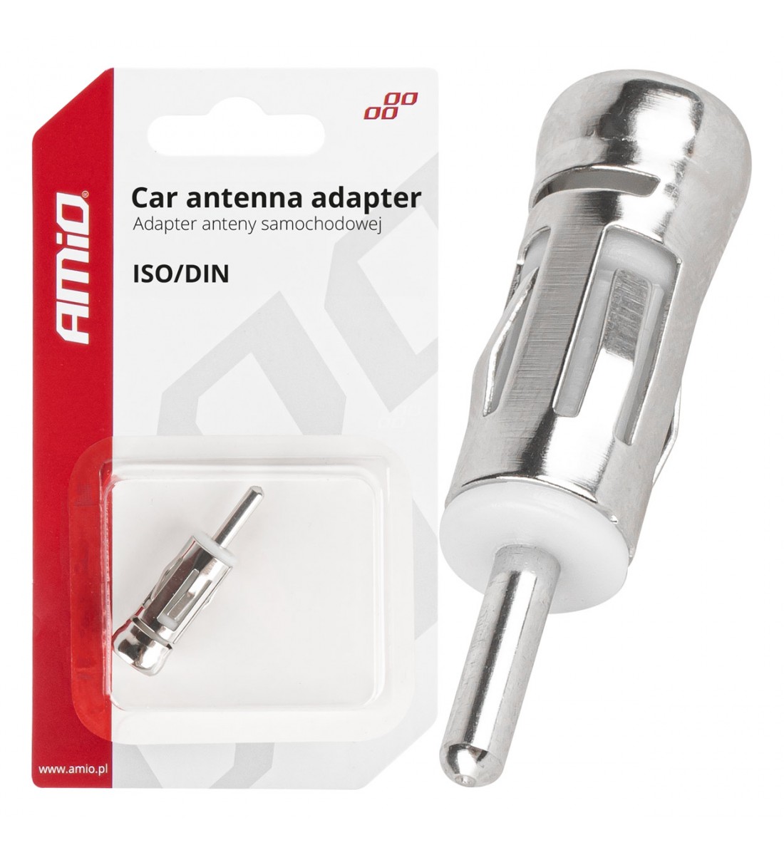 Adaptor antenă reducător ISO DIN mufă drept AMIO-03966