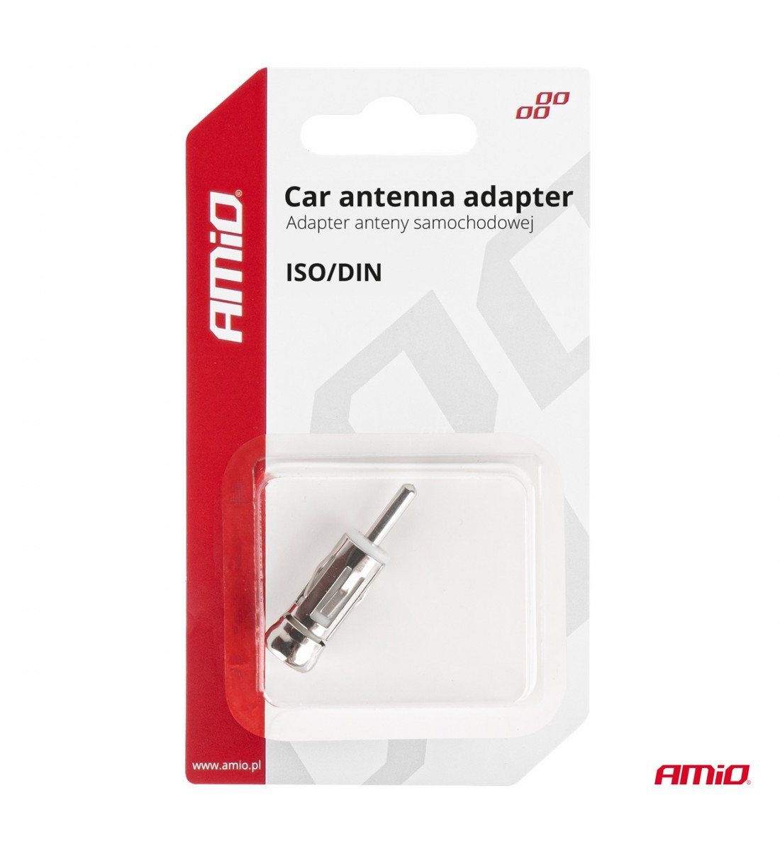 Adaptor antenă reducător ISO DIN mufă drept AMIO-03966