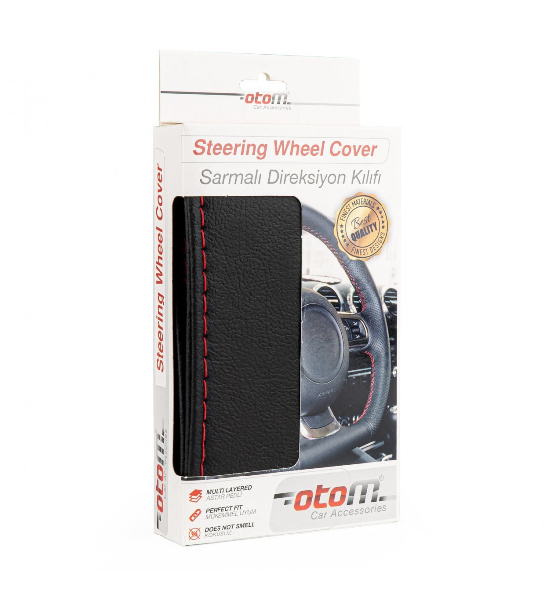 Husă de cusut pentru volanul mașinii M 38-39cm OTOM-OTDK103 Husă de cusut pentru volanul mașinii M 38-39cm OTOM-OTDK103