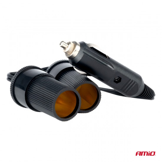 Splitter priză brichetă auto 12V 24V AMIO-03801 Splitter priză brichetă auto 12V 24V AMIO-03801