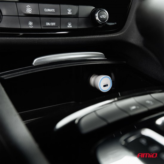 Incarcator auto USB-C 20W AMIO-03880 Incarcator auto USB-C 20W AMIO-03880