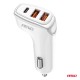Incarcator auto 2x USB-A + USB-C 38W AMIO-03886 Incarcator auto 2x USB-A + USB-C 38W AMIO-03886