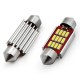 Set 2 becuri auto C5W/ Sofit, 12 SMD, 39 mm, CANBUS, 12/24V, Culoare alb