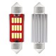 Set 2 becuri auto C5W/ Sofit, 12 SMD, 39 mm, CANBUS, 12/24V, Culoare alb