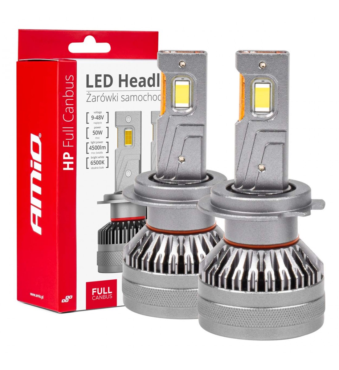 Set becuri auto cu led HP Series H7/H18 Canbus AMiO-03674 - AutoParadoxSystem.ro Produs - Set becuri auto cu led HP Series H7/H18 Canbus AMiO-03674 - AutoParadoxSystem.ro