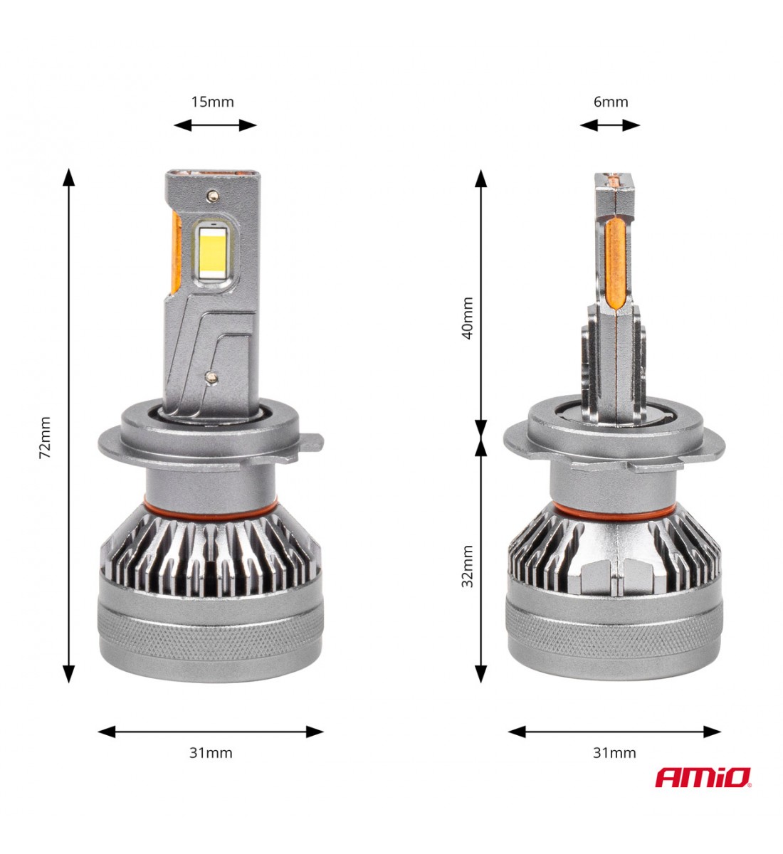 Set becuri auto cu led HP Series H7/H18 Canbus AMiO-03674 - AutoParadoxSystem.ro Produs - Set becuri auto cu led HP Series H7/H18 Canbus AMiO-03674 - AutoParadoxSystem.ro