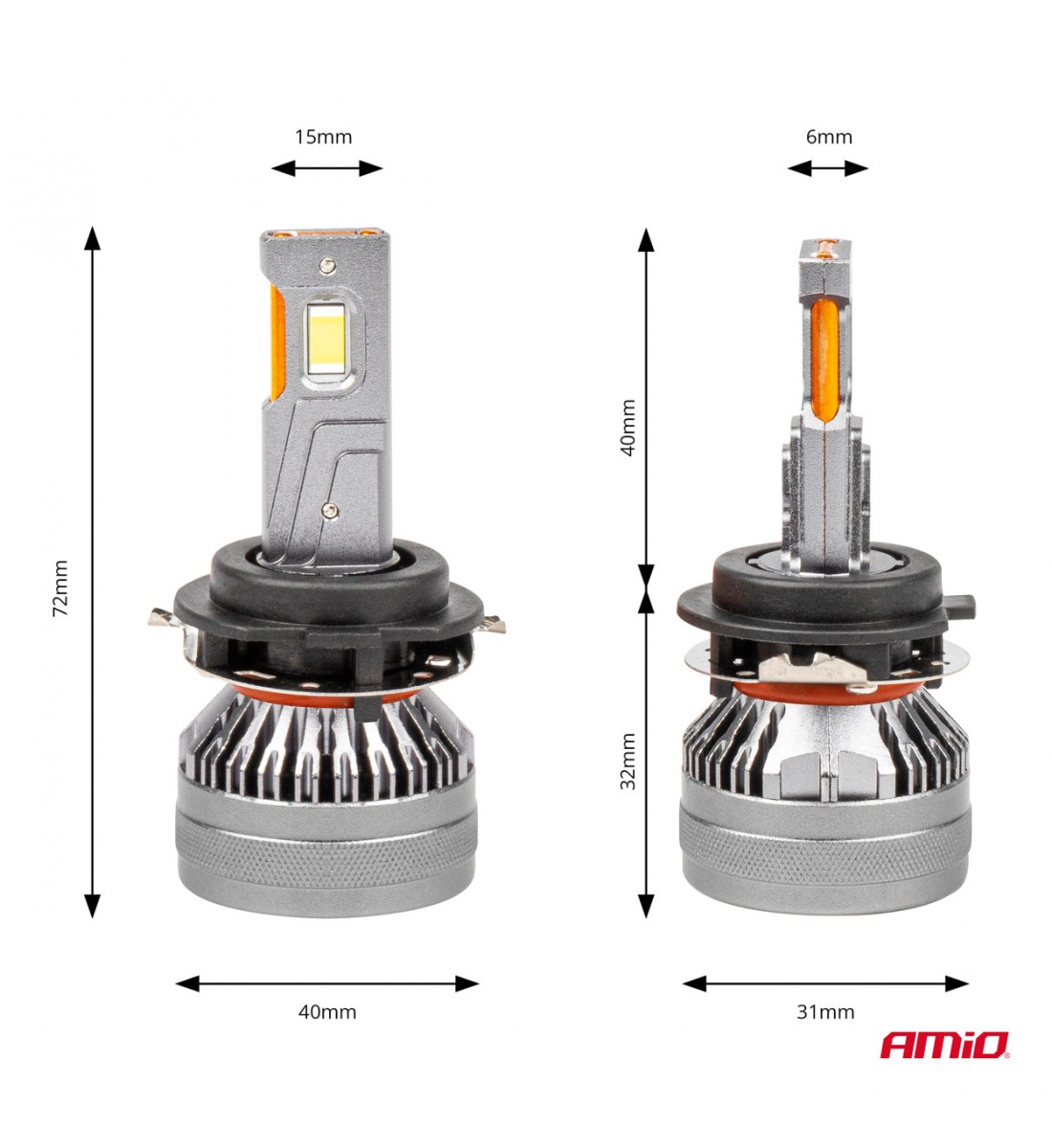 Set becuri cu LED HP Series H7-6 Canbus AMiO-03676 - AutoParadoxSystem.ro Produs - Set becuri cu LED HP Series H7-6 Canbus AMiO-03676 - AutoParadoxSystem.ro