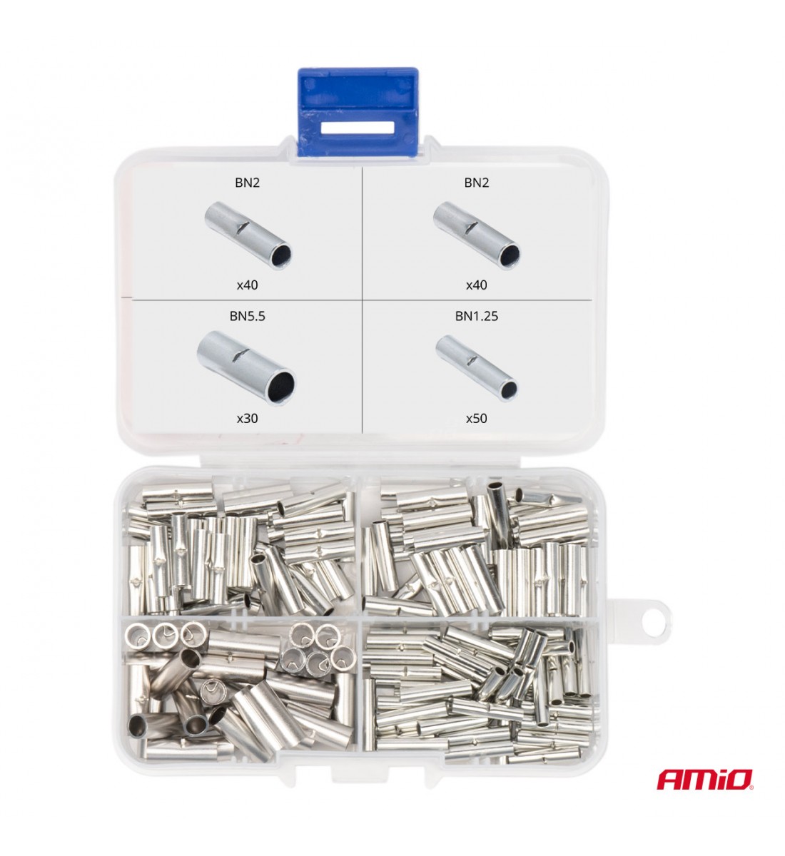 Set de conectori de cablu BN1.25 BN2 BN5.5 160 buc. conectori AMIO-04123 - AutoParadoxSystem.ro Produs - Set de conectori de cablu BN1.25 BN2 BN5.5 160 buc. conectori AMIO-04123 - AutoParadoxSystem.ro