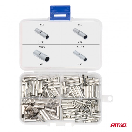 Set de conectori de cablu BN1.25 BN2 BN5.5 160 buc. conectori AMIO-04123