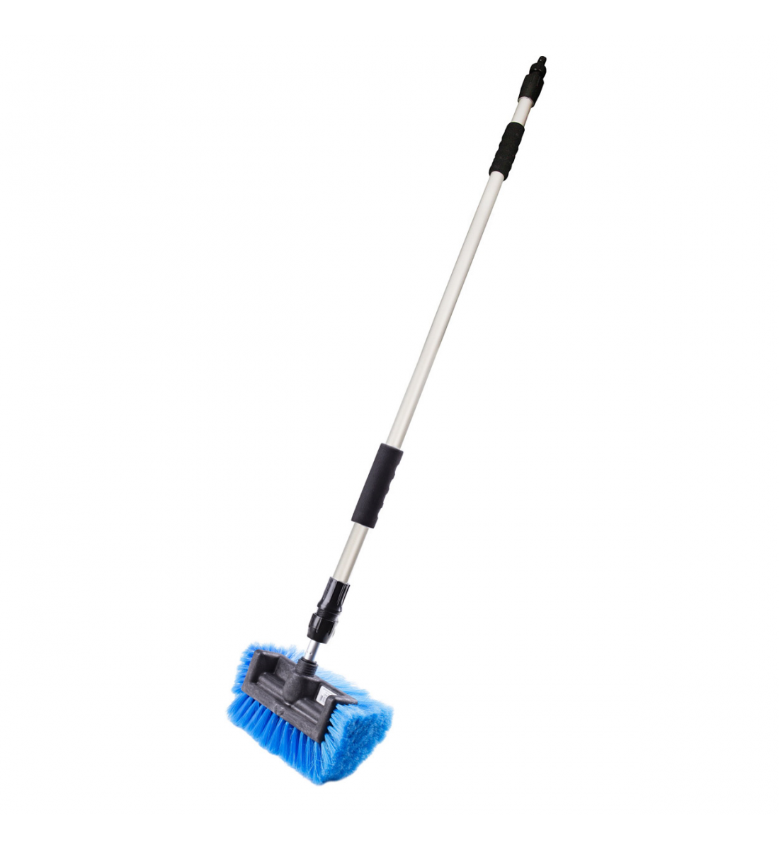 Perie auto cu racord de apa, mana telescopica max 158 cm Perie auto cu racord de apa, mana telescopica max 158 cm