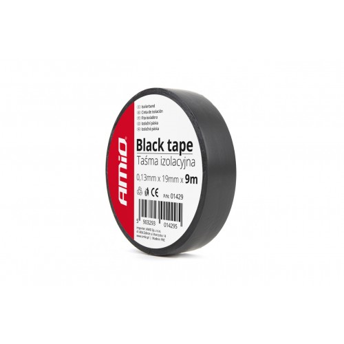 Bandă izolatoare, neagră, 19mm x 9m