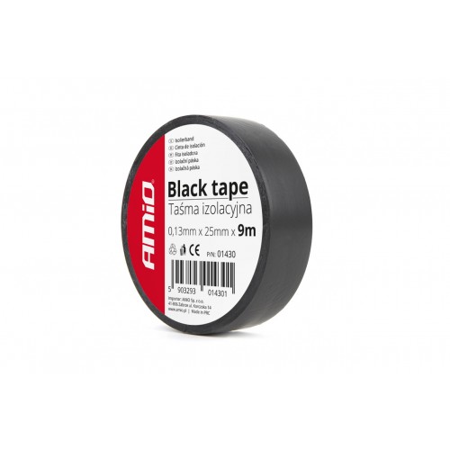Bandă izolatoare, neagră, 25mm x 9m 