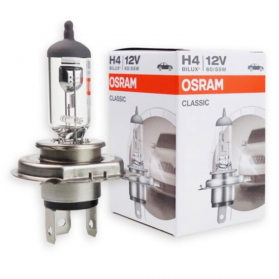 Bec Halogen, Osram, Clasic, H4, 12 V, 60/55 P43T