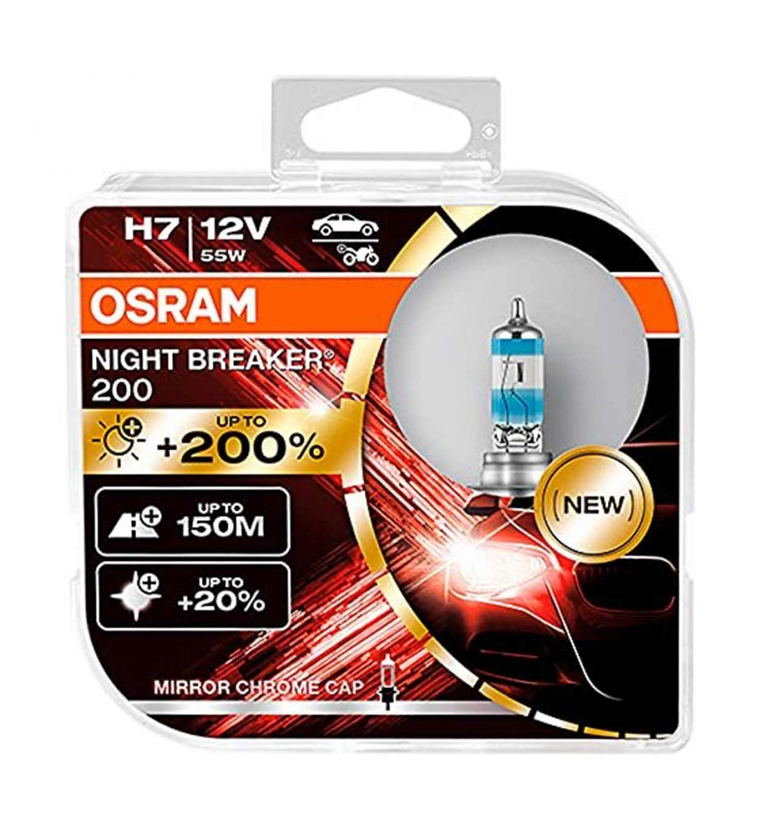 Bec Halogen, Osram, H7, 12 V, 55W, PX26d Bec Halogen, Osram, H7, 12 V, 55W, PX26d