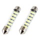 Set 2 becuri auto C5W/ Sofit, Standard 3014, 18 SMD, 41 mm, 12V, culoare alb