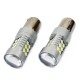 Set 2 Becuri auto  CANBUS, 1156, 24 SMD, 12/24V, alb