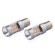 Set 2 Becuri auto CANBUS 3030 24SMD 1156 BAU15S PY21W Orange 12V/24V