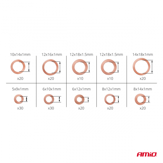 Set garnituri din cupru 200 buc