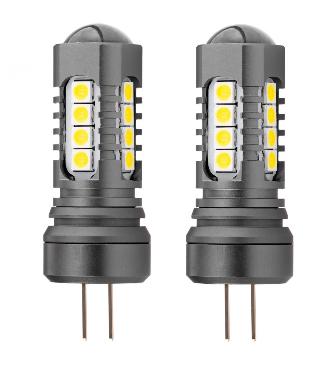 Set 2 Becuri auto CANBUS 3030 18SMD HP24W Alb 12V/24V